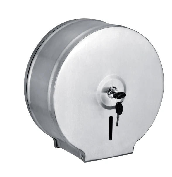 מתקן נייר גליל ג'מבו נירוסטה עם נעילה