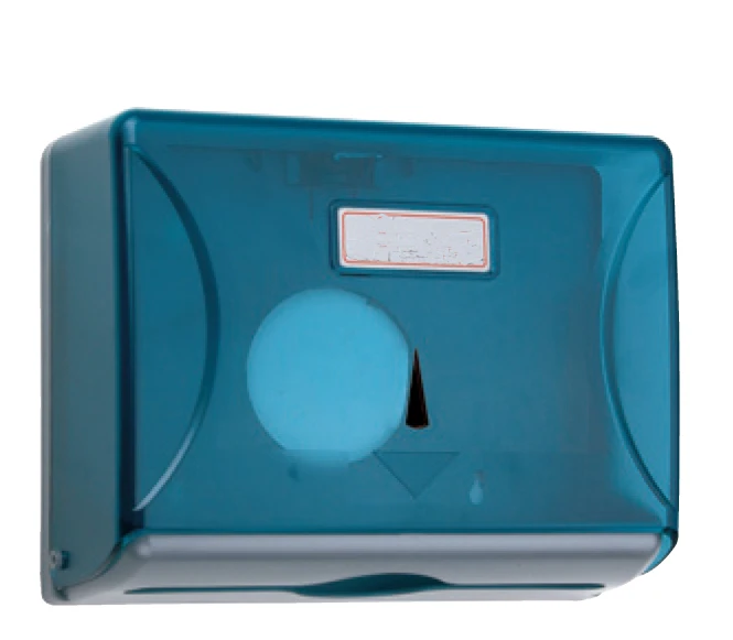 מחזיק נייר פלסטיק צץ רץ כחול שקוף