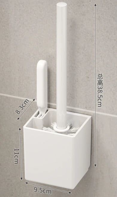 מברשת אסלה מפלסטיק לבן