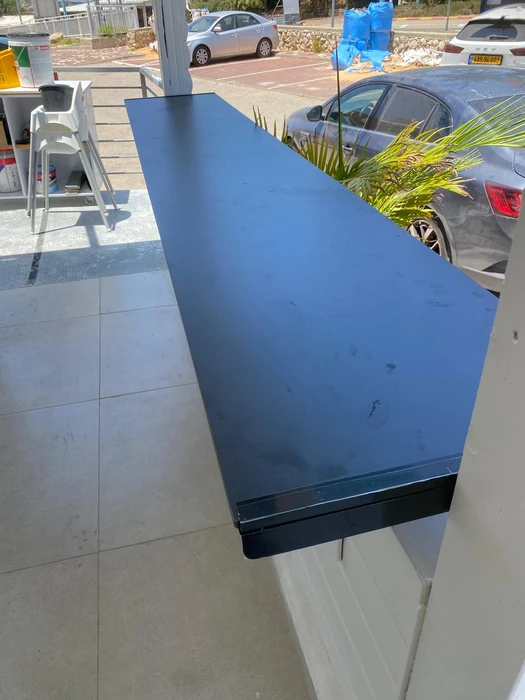 דלפק לפוד טראק בשלומי עבודה בהזמנה אישית מחומר טרספה