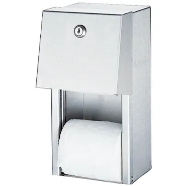 מתקן לנייר טואלט זוגי מנירוסטה