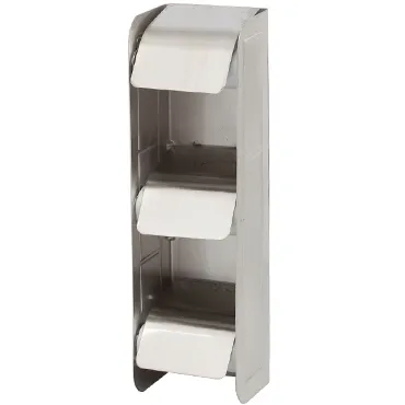 מתקן שלישיה לנייר טואלט מנירוסטה