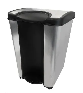 פח פדל 5 ליטר מרובע דמוי נירוסטה